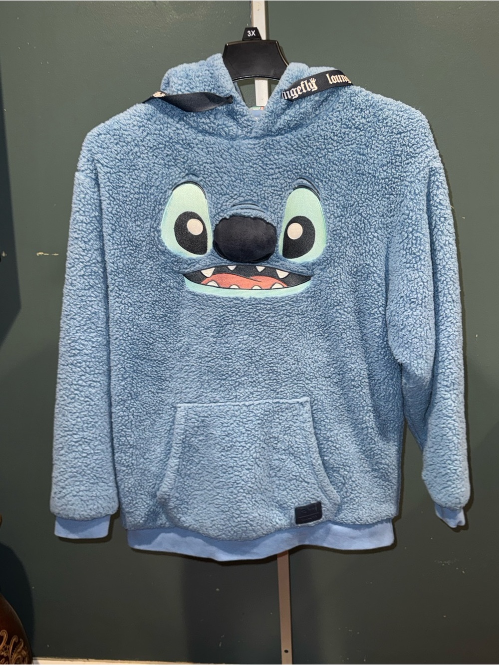 Loungefly Blue Stitch Sherpa Hoodie